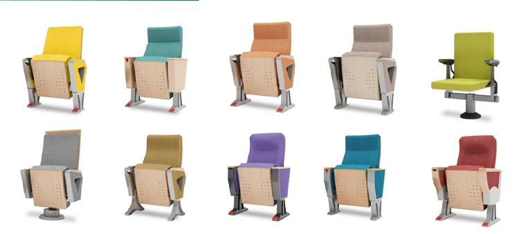 Custom Modern Auditorium Lecture Hall Tables and Chairs