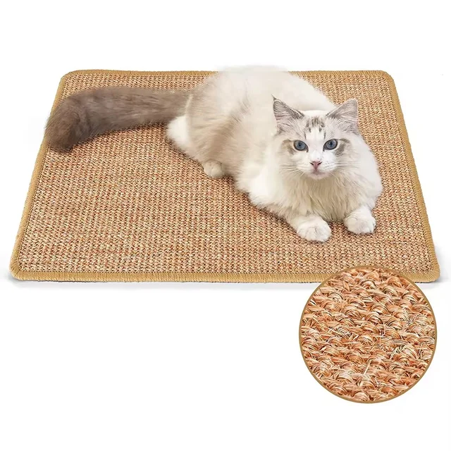 Protection Floor Sofa Carpets Natural Cat Claw Scratch Mats Cat Scratcher Sisal Mat Cat Scratching Mat