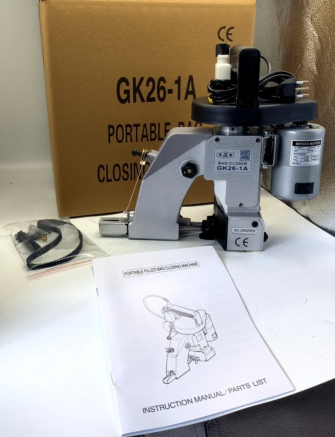 GK26 1A Portable Bag Closer Machine NP-7A - Automatic & Efficient