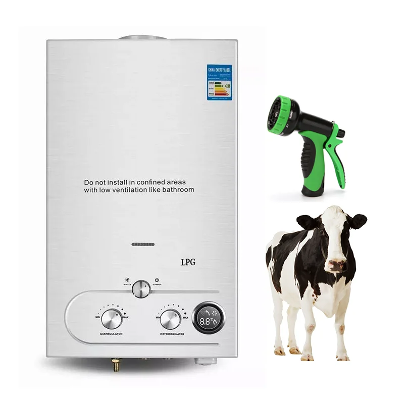 6l To 8l 10l 12l 14l 18l 24l Pet Horse Shower Gaz Hot Geyser Instant