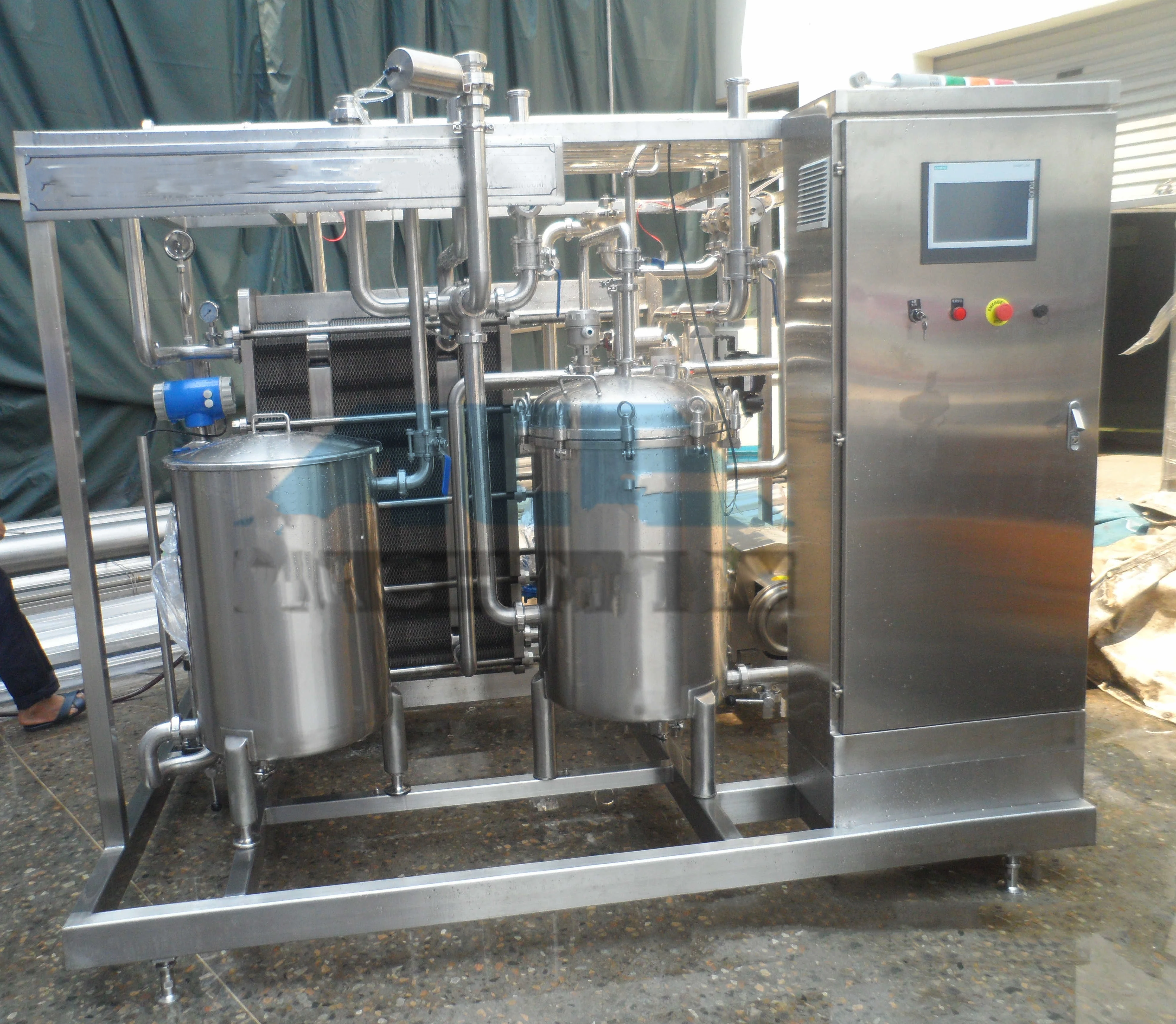 Small Beer Juice Plate Pasteurizer Batch Pasteurization Machine for Milk Juice