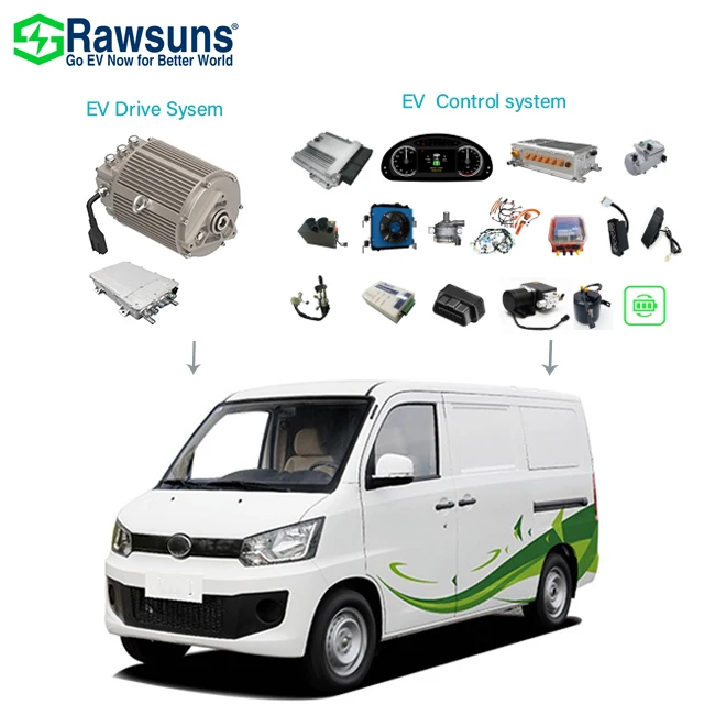 Rawsun EV Motor EV Conversion Kit Change diesel Vehicle to Electric Vehicle peak 20kw 25kw 50kw 80kw 90kw 120kw 150kw