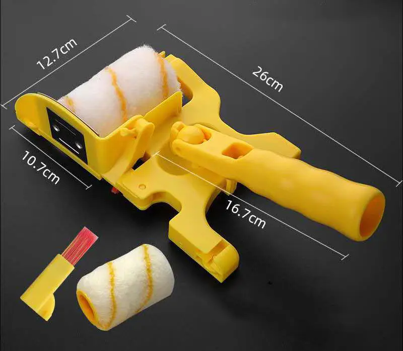 Multifunctional Clean Cut Paint Edger Roller Brush Tool Handheld Wall