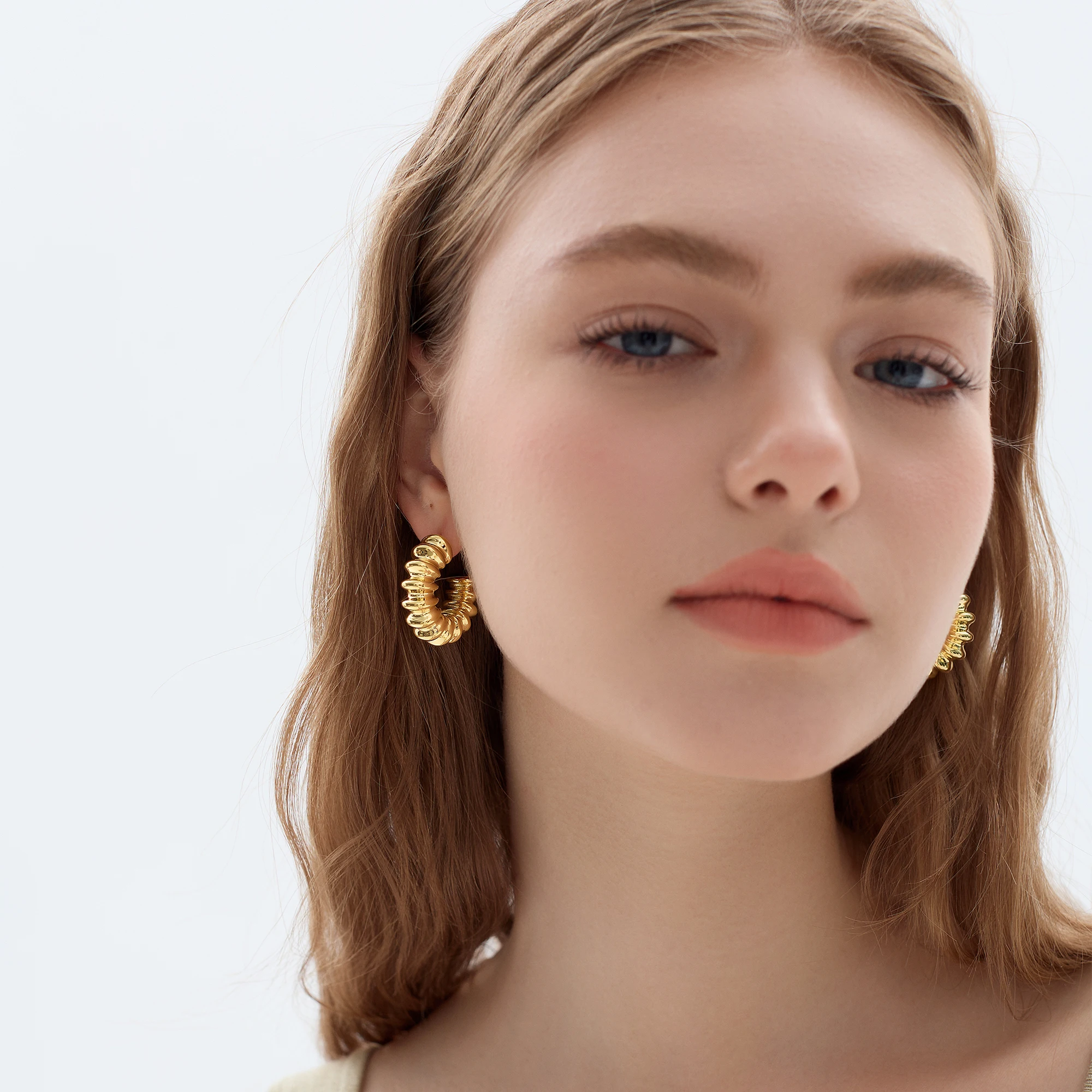 Wholesale Electroforming S999 Silver Big Hoop Earrings Hollow Chunky Exaggerated OEM Custom Manufacturer For Women