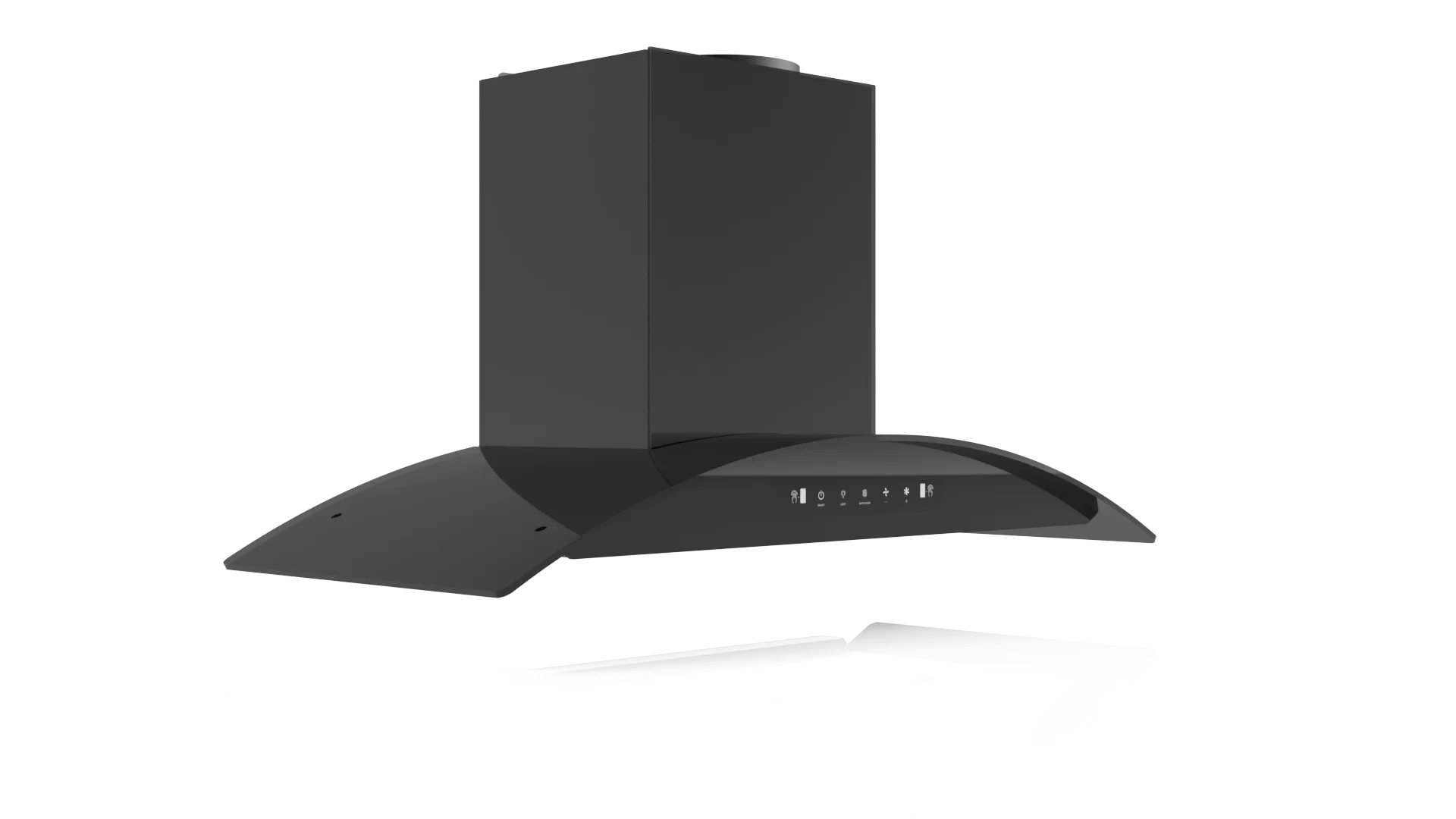 900mm Arc/curve Shape Electric Kitchen Chimney Hood Autoclean Range