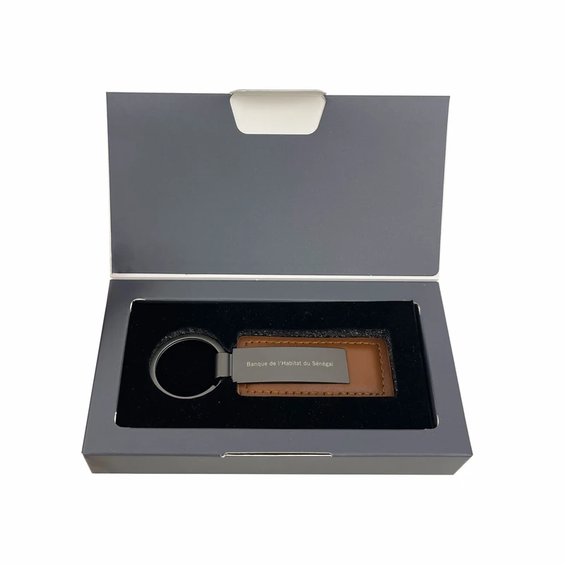 Custom Small Cardboard Paper Key Chain Gift Box Keychain Packing