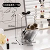 PET makeup brush case, black