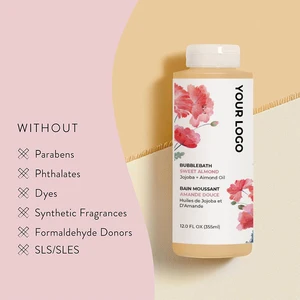 2-in-1 Gentle Jojoba Oil & Chamomile Herbal Gel Baby Skincare Body Wash & Bubble Bath for Sensitive Skin Tear-Free Shampoo