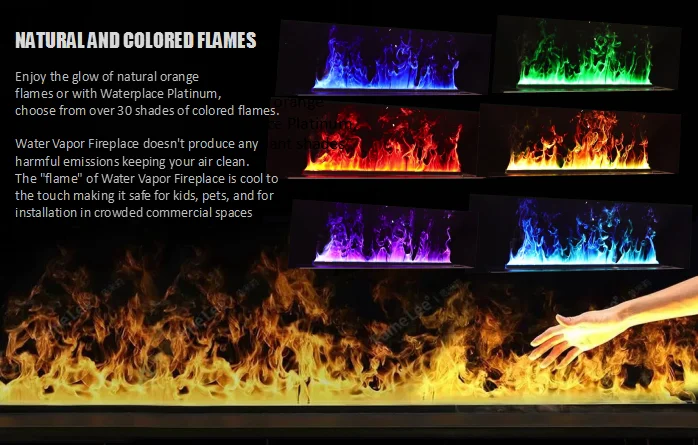 Electric Fireplace, 3d, 100V, Steel - detail 8