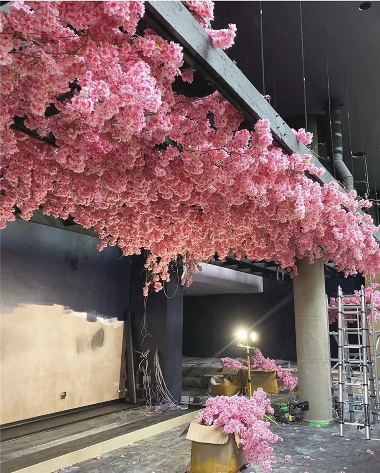 YAYUN CH1039 Chinese Factory Customized Artificial Hanging Cherry Blossom Branch