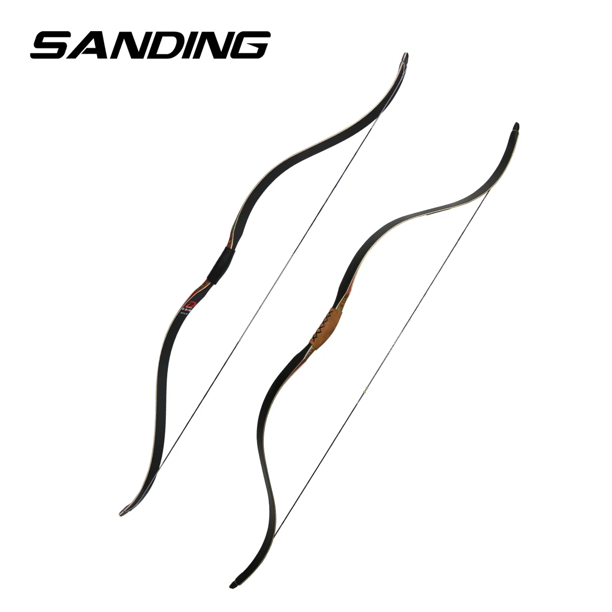 Reflex Deflex Ambidextrous Beginner Bow and Arrow Thumb Ring Laminated Horse Bow Set