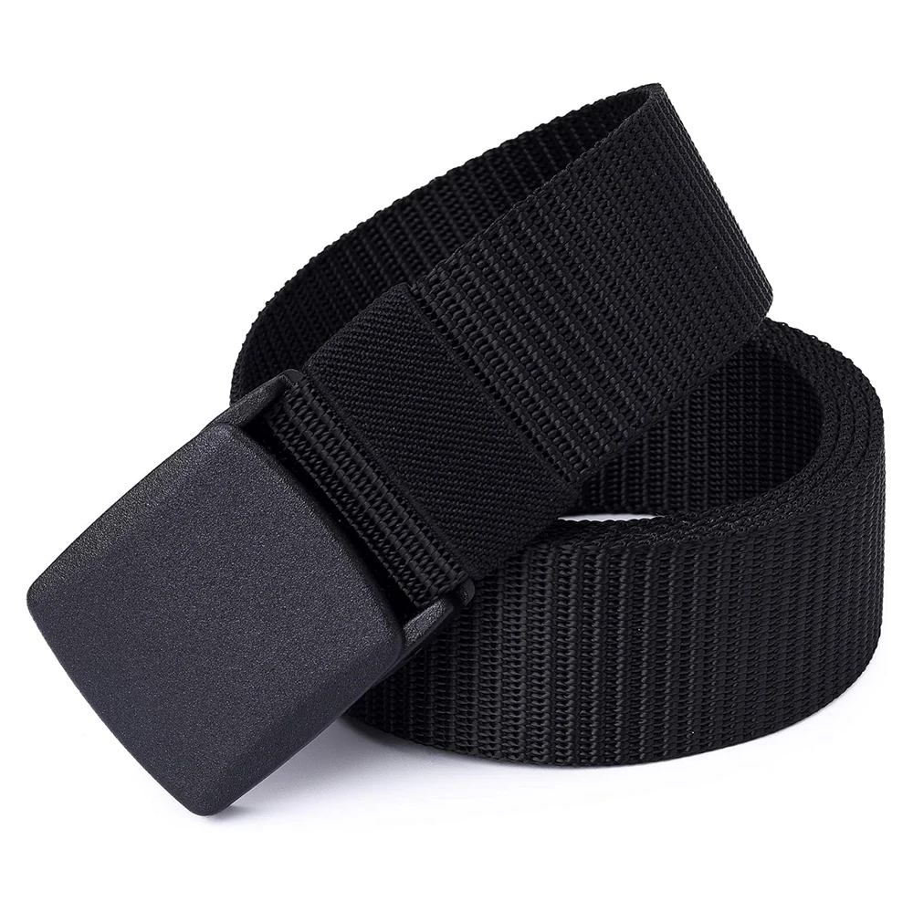 Durable Training Durable Nylon Web Belt Outdoor Sports Training Safe Buckle Plastic Tactical Belts
