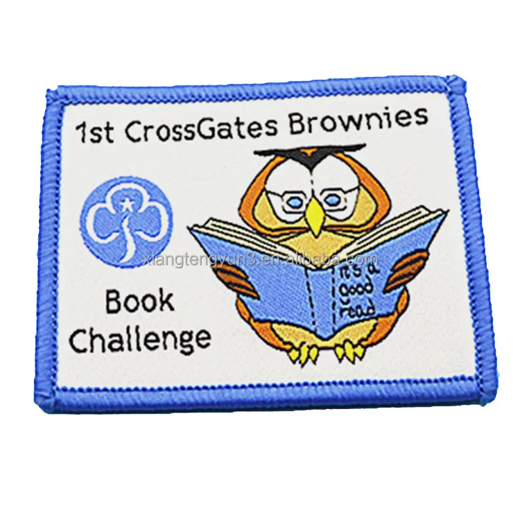 Тканые значки на