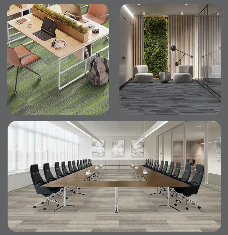 contec Carpet Tiles Durable Floor Tile Office Large square Plain Color Commercial Carpet Tile Nylon