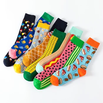 Socks manufacturer custom men crew cotton sport socks, 3D printed Jacquard fashion mens socks