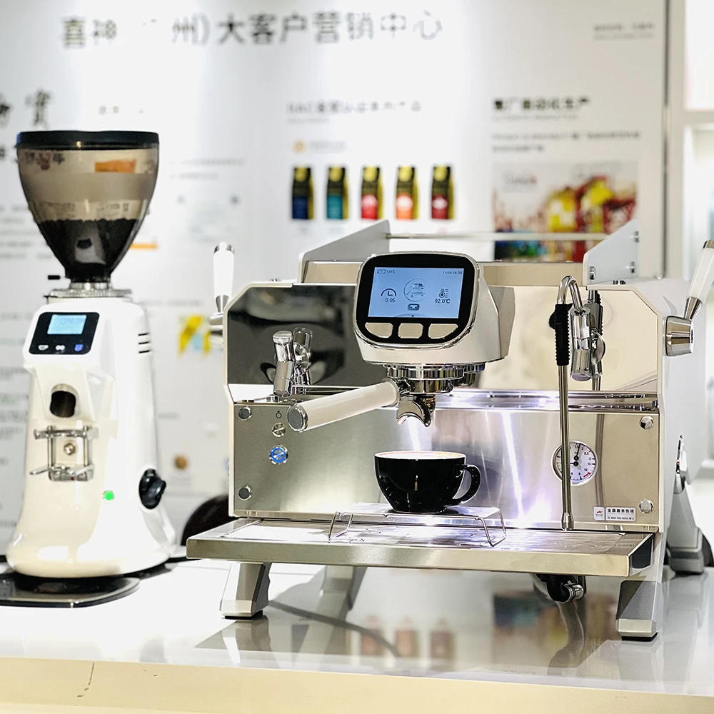 Commercial 2 Group Espresso Coffee Machine Programmable Classical Design for Cafe Use