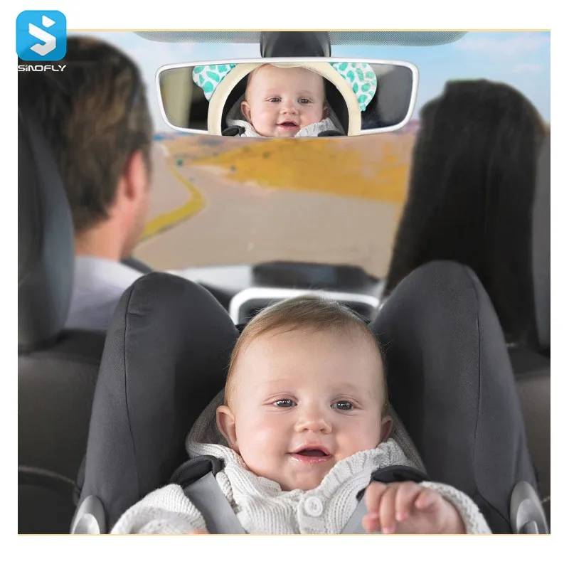 Baby Rear Facing Mirrors Safety Car Back Seat Adjustable Useful Cute