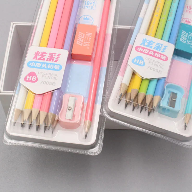 Professional Cute Custom Back to School Supplies Stationery List Pencil Cartoon Kit Gift Stationery Sets