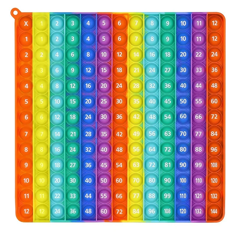 Children Decompression Fidget Toys Silicone Stress Reliever Push Bubble Toys for Kids Adults