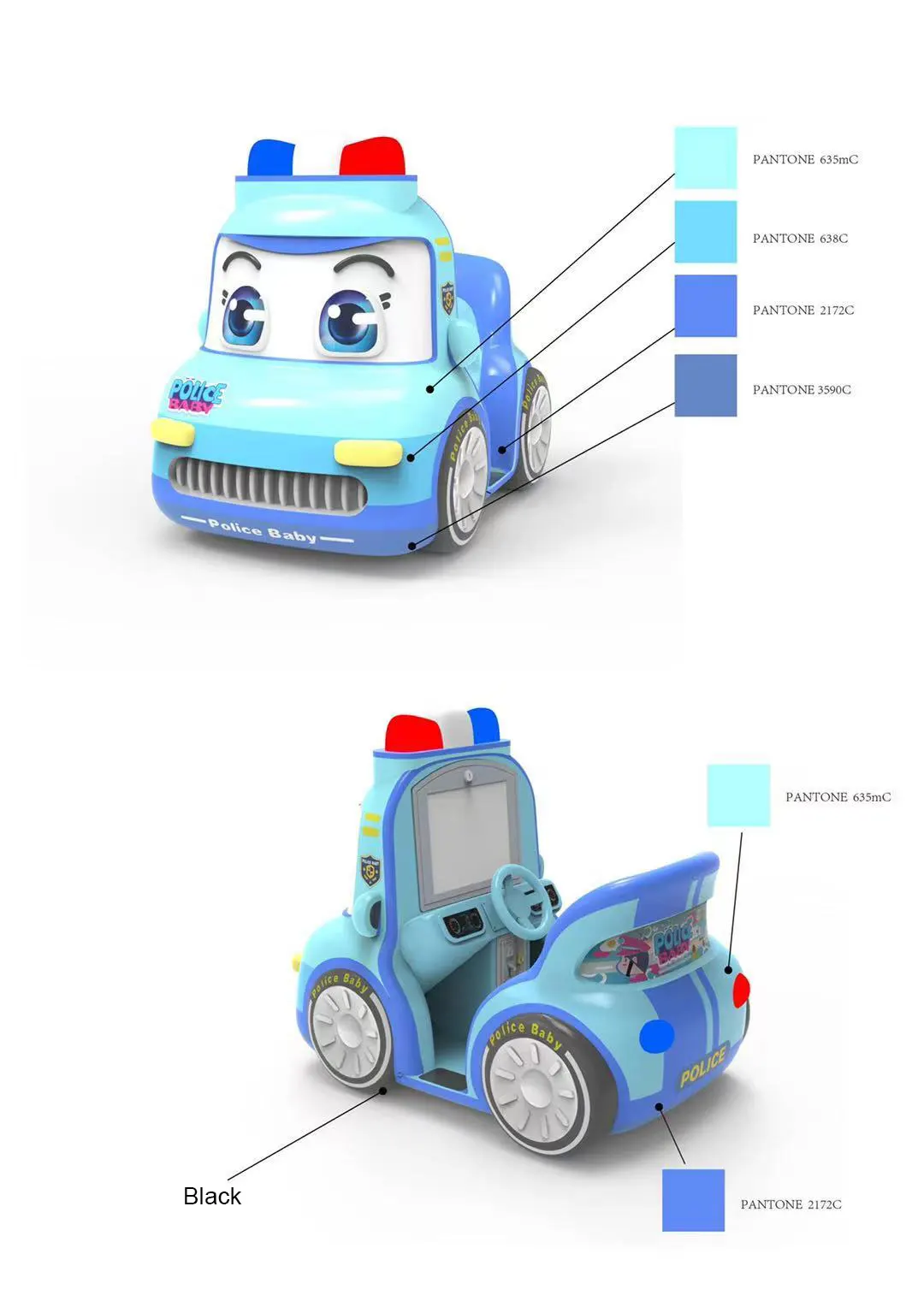 Indoor New Video Game Electric Car Coin Operated Amusement Entertainment Kiddy Ride Machine