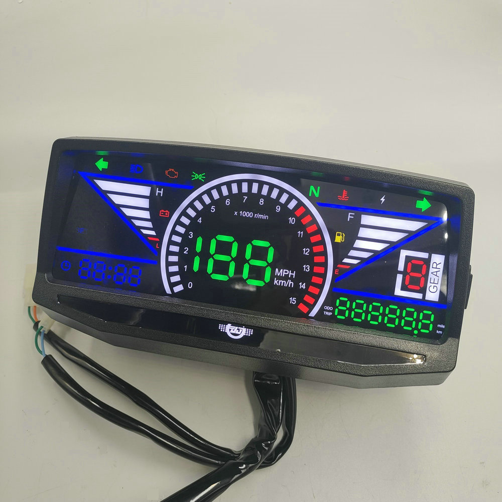 Motorcycle Instrument Panel With Usb Interface Speed Oil Level Voltage