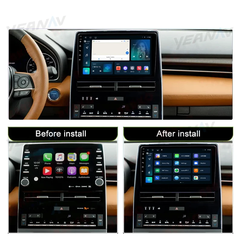 TS10 2.5D Screen Android 10 Car Dvd Player 9 Inch 2Din Bluetooth Carplayer Android Auto Stereo Car Radio for Toyota Avalon 2018