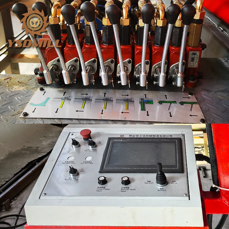 Automatic Hydraulic Horizontal Band Saw Mill with 37kw Motor and Touch ...