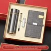 Grey Thermos + pen + notebook+USB 4pcs set