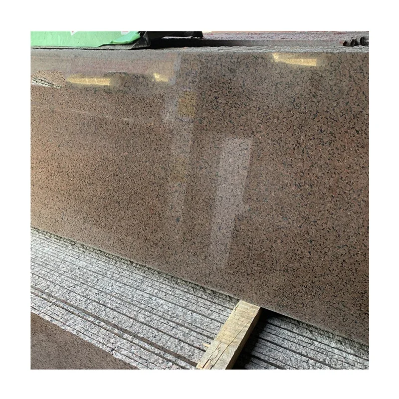product marron guaiba pink granite floor tiles with various finishing steprose wooden granite price-0