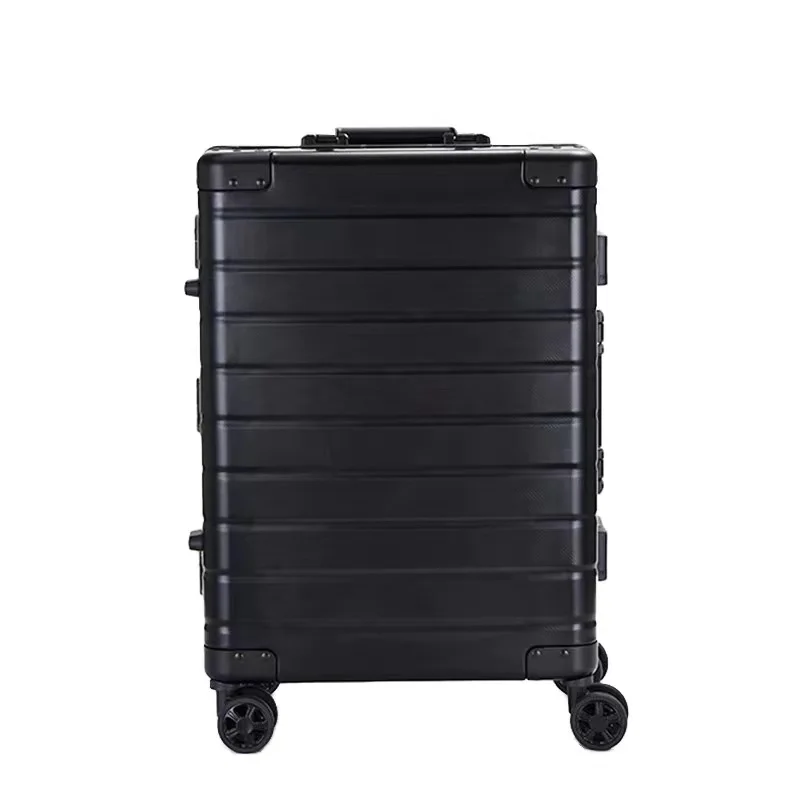 New all-aluminum-magnesium alloy trolley case boarding case full aluminum suitcase leisure suitcase for  men and women travel