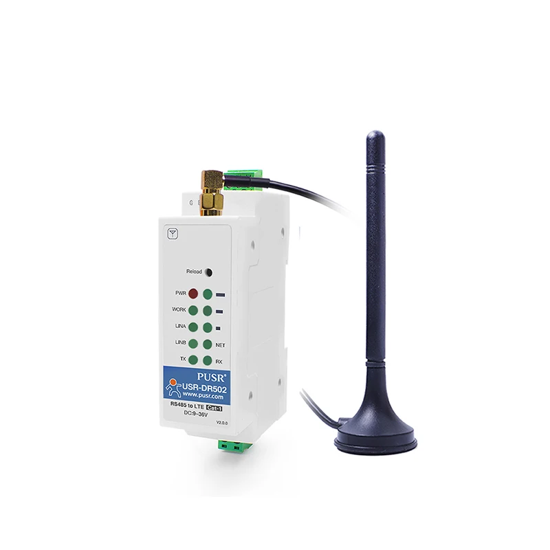 USR-DR502-E Europe HTTP MQTT GSM SMS 4G LTE Cat 1 Modem Support IoT Platform