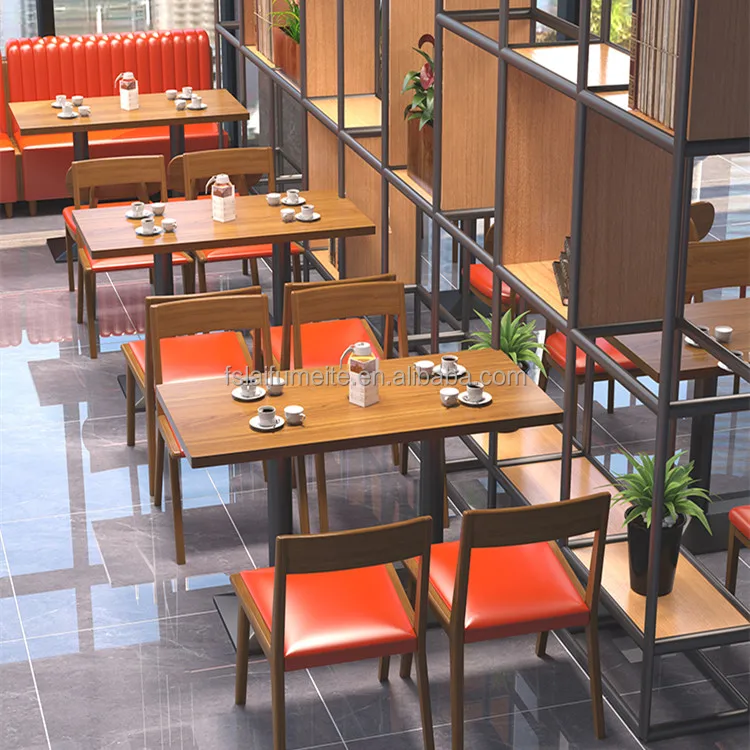 Factory Price Luxury Restaurant Wood Tables And Chairs Half Round