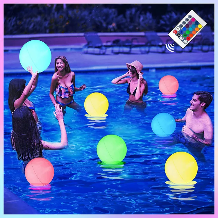 New Arrival Waterproof 60cm Giant Inflatable Glow Beach Balls Led Beach