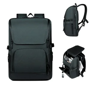 custom logo Hot Sale 15.6 Inch Large Capacity Durable Custom Logo Oxford Polyester Backpack for Men Waterproof Travel Laptop Bag Zipper Boys