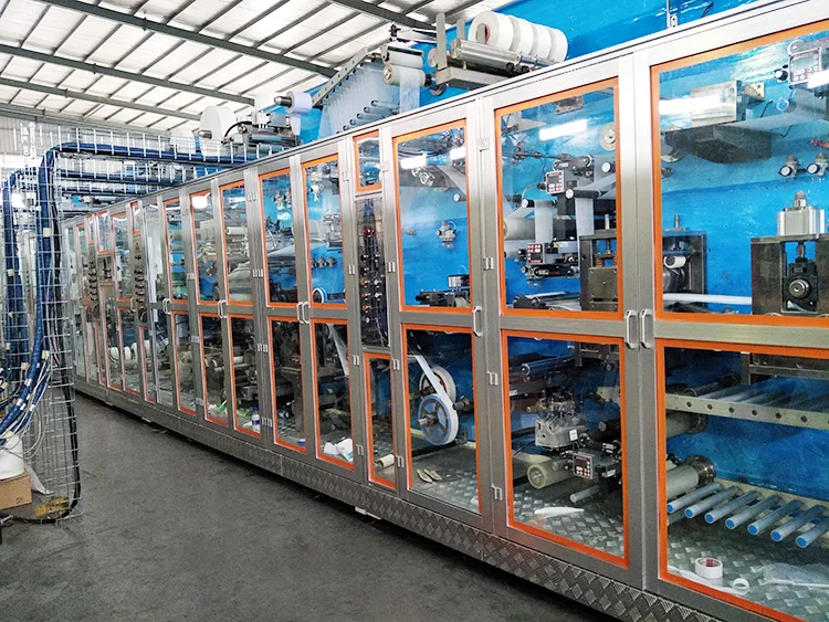 Customized Baby Diaper Making Production Line Full Servo I Shape Diaper Baby Nappy Manufacturing Machinery