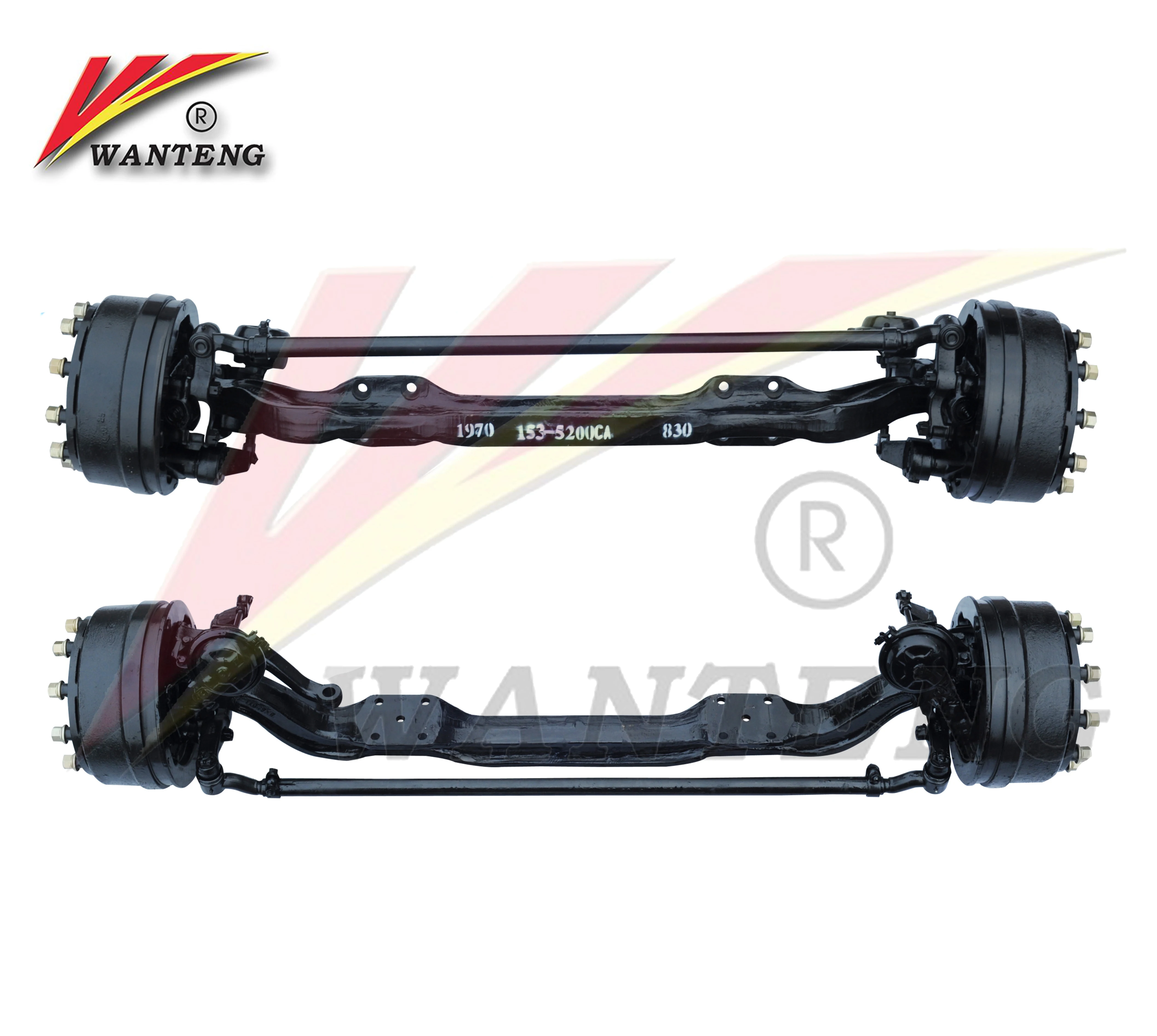 Made in China Factory Direct Supply Light Duty Trailer Axles Truck Front Steering Axle