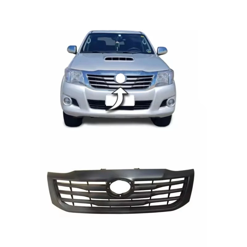 car replacement spare parts front bumper cover upper grille for TOYOTA hilux 2012 2013 2014