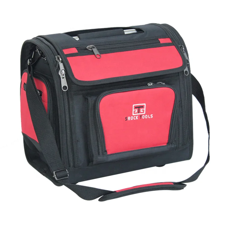 Electrical Hand Tool Kit Bag Set OEM Size Heavy Duty Fully Expanded Tool bag with Steel Tube Handle