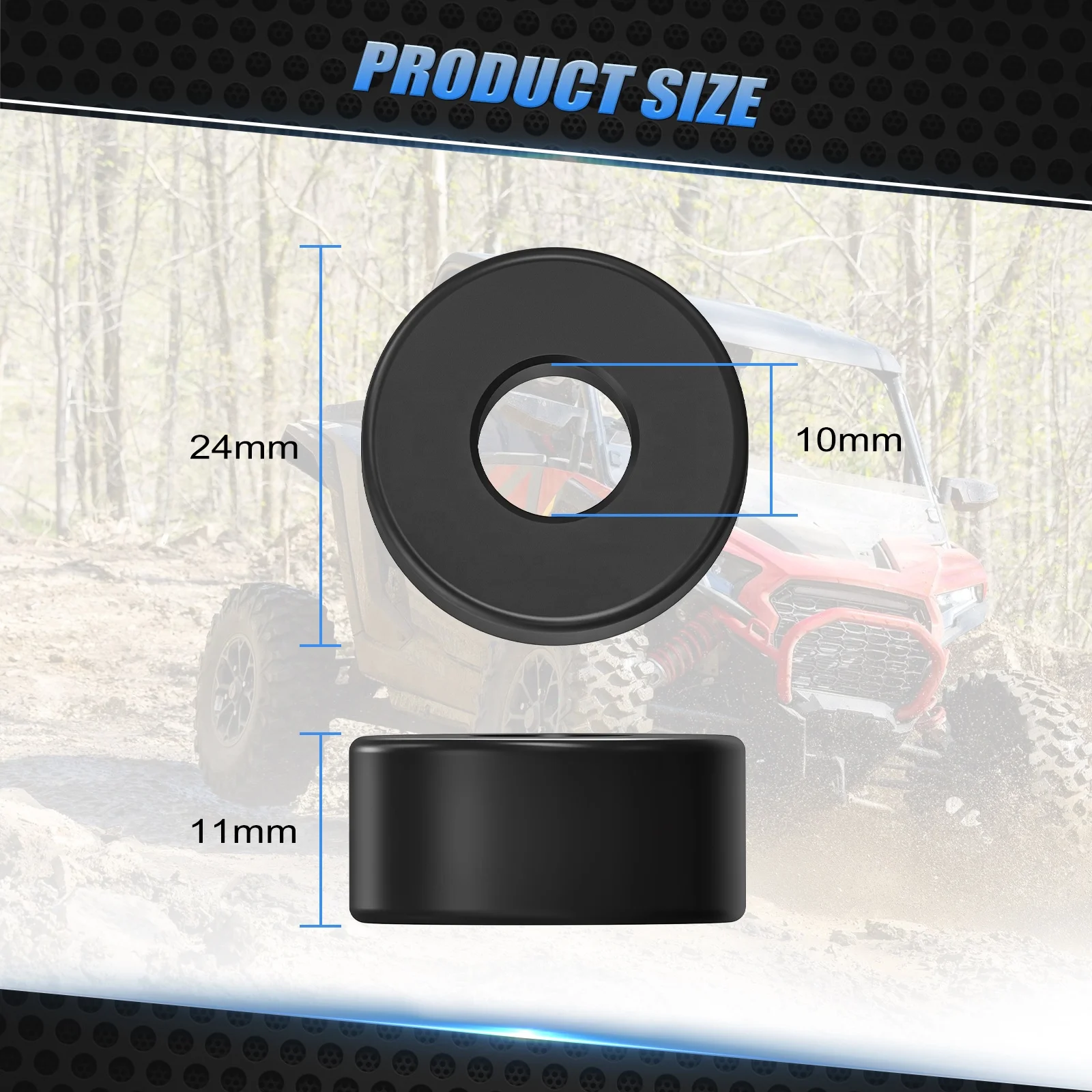 Nicecnc Secondary Clutch Rollers Repair Kit for Polaris RZR