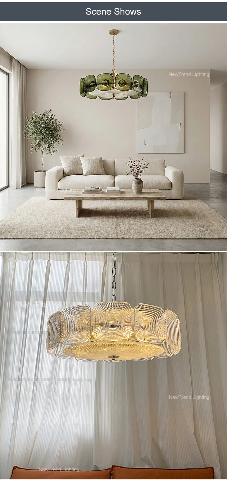 cpl 457 artistic french style murano glass chandelier  creative designer led pendant light for hotel lobby-5