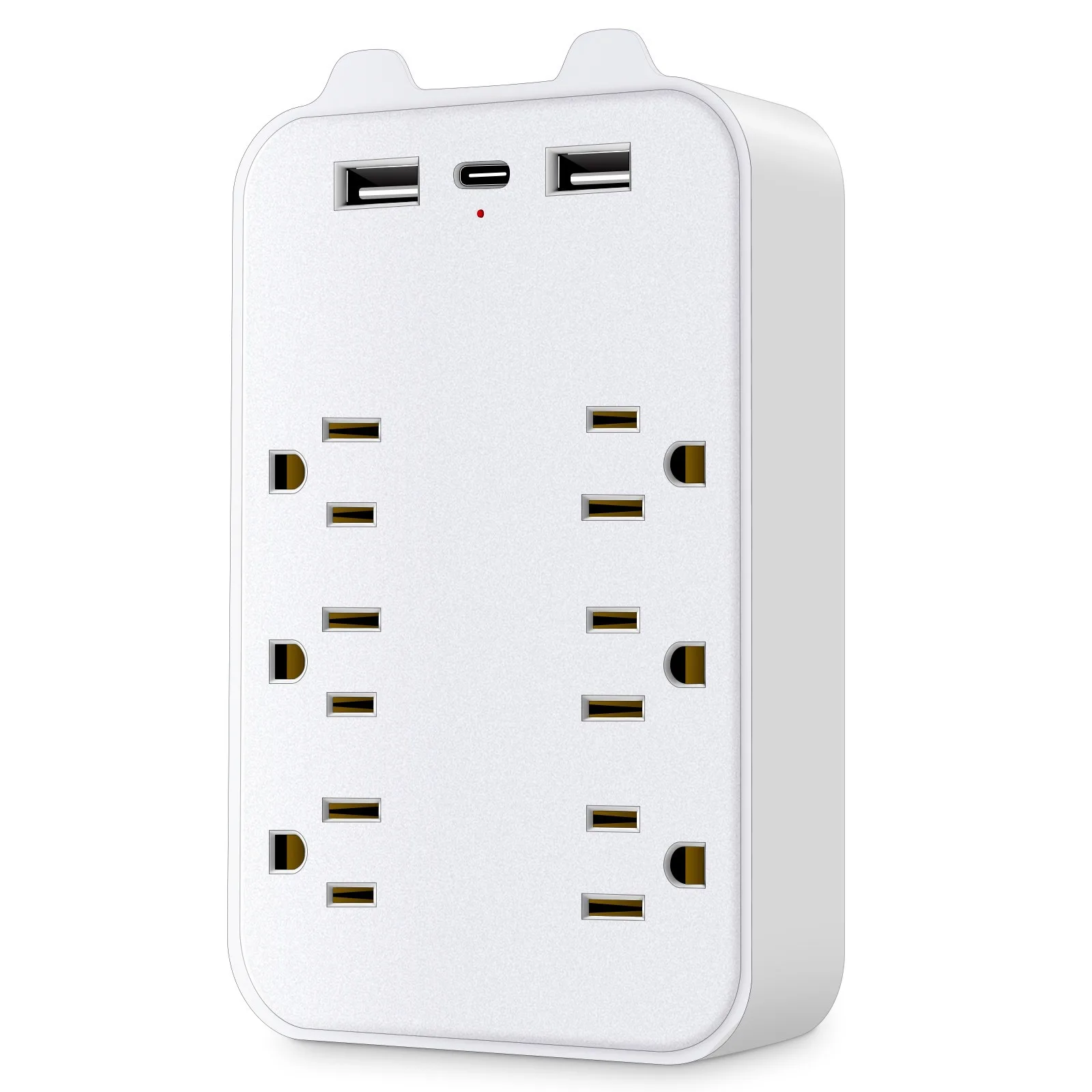 Multi Plug Outlet Extender American Converter Wall Socket 6 Socket with ...