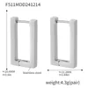 Orecchini color F511-steel