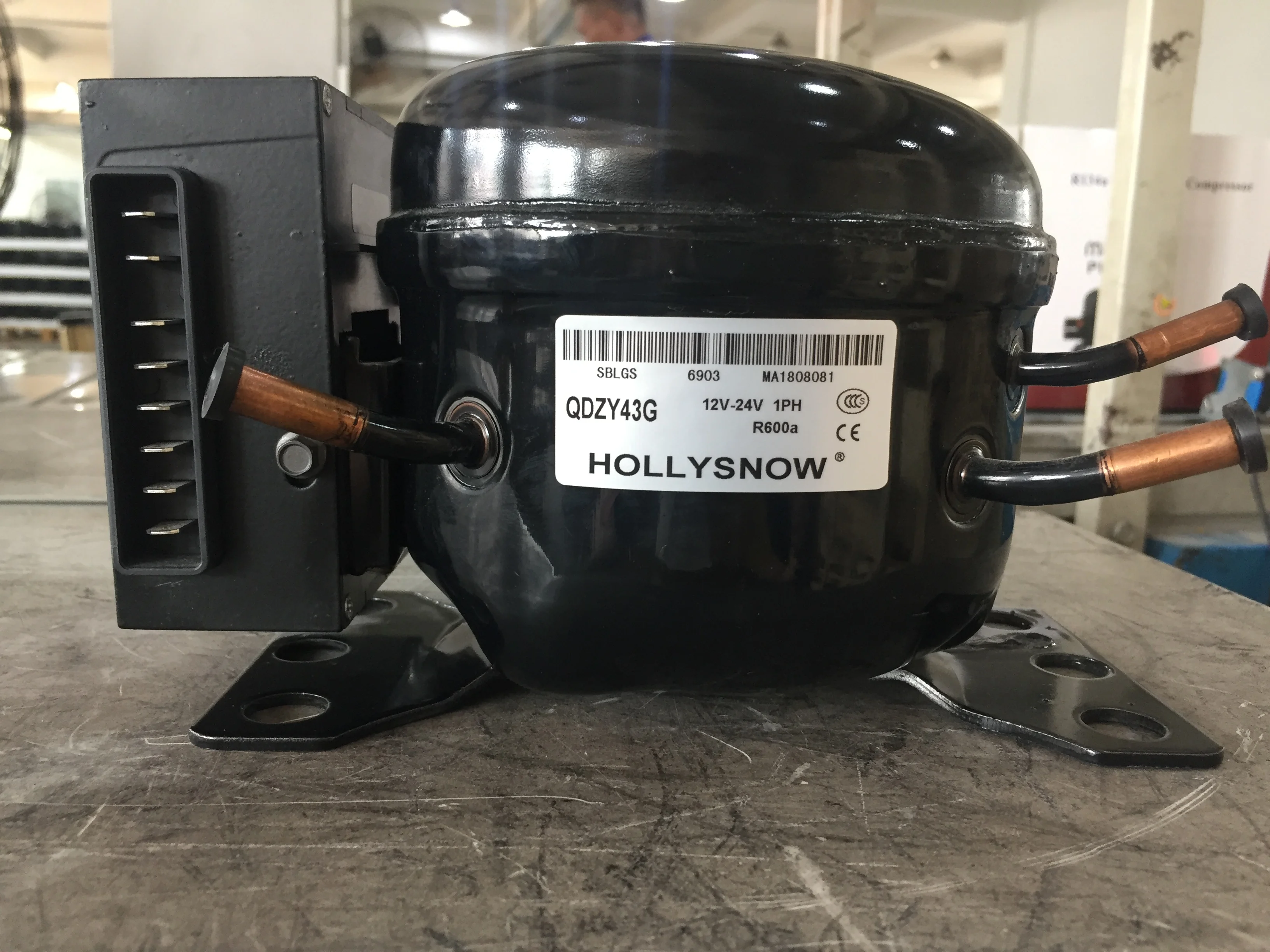1/4HP QD52H LBP R134a Refrigeration Compressor for Heat Exchange & Refrigeration Systems Factory Made Directly