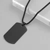 Collana nera da uomo
