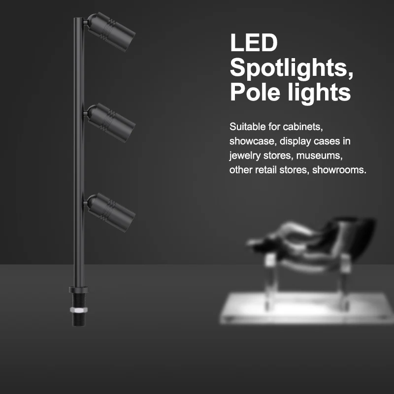 Jewelry Display Led Light Led Standing Spot Light Showcase Led Light