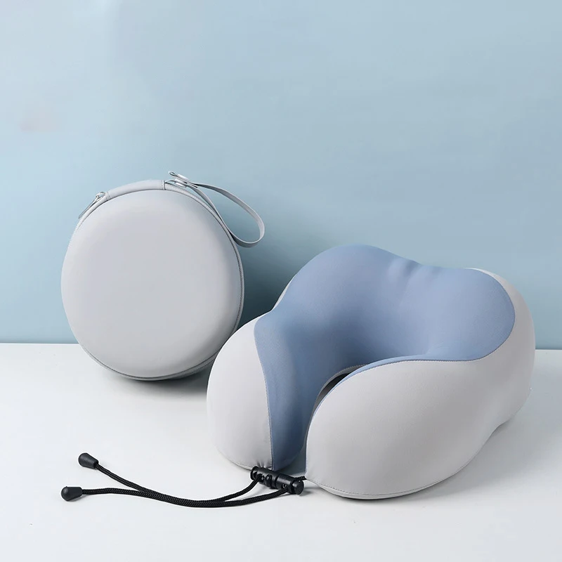 Cooling Set Eye Mask Neck Rest Cushion 3 In1 U Shape Memory Foam Travel Neck Pillow