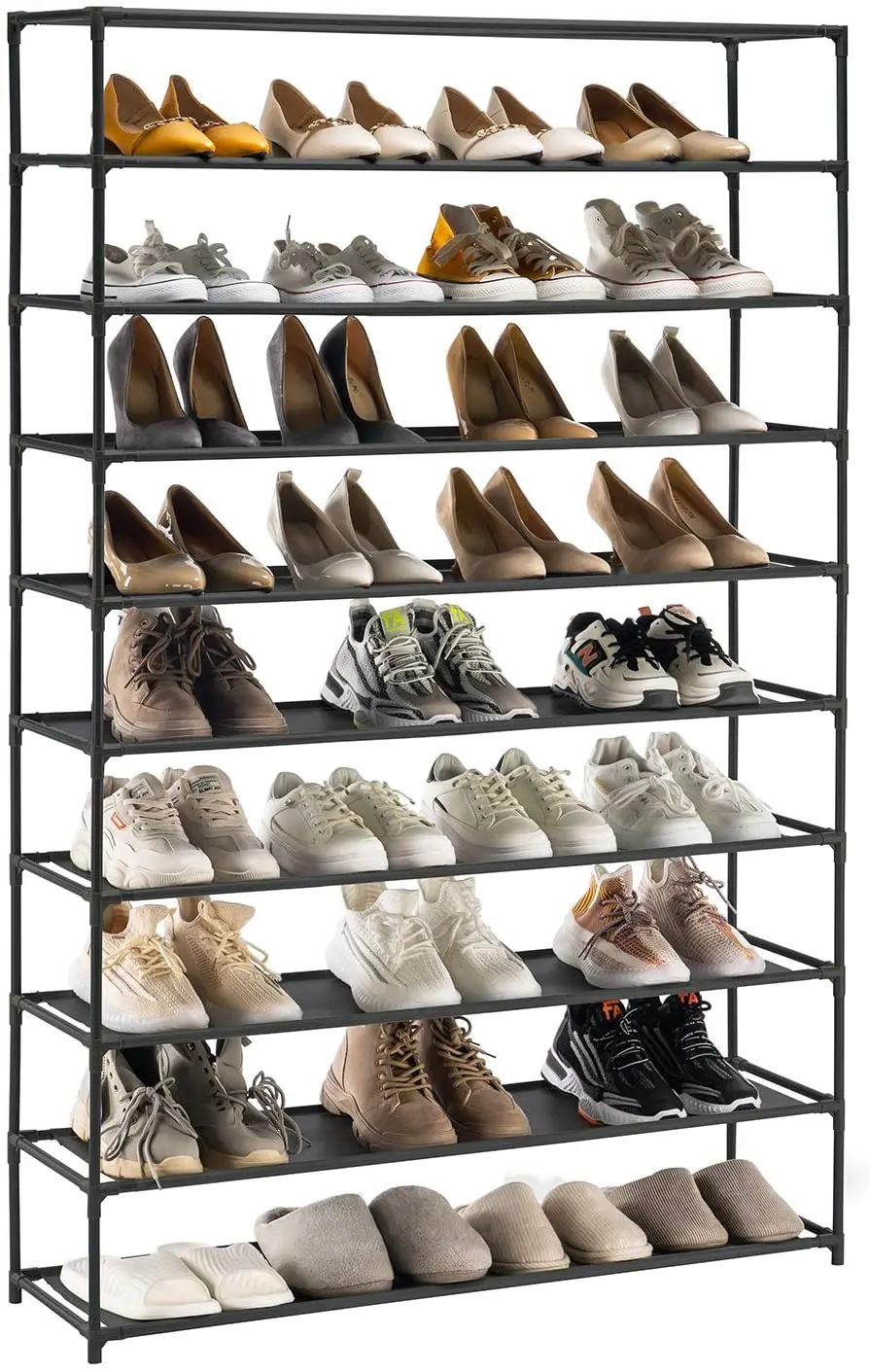 Shoe Rack Organizer,10 Tiers,Holds Up To 50 Pairs Of Shoes,Large Vertical Shoe  Rack With Removable,Waterproof - Buy Shoe Rack Organizer,10-tier Shoe Rack  Organizer,Shoe Rack Product on 