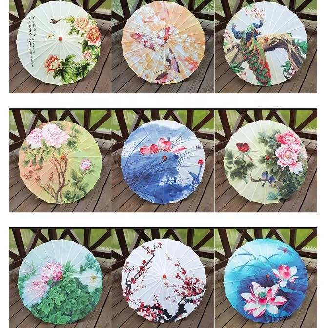 Японский китайский Потолочный декор Зонты ремесло танцевальный реквизит зонтики традиционная культура ручной работы Шелковый масляный бумажный