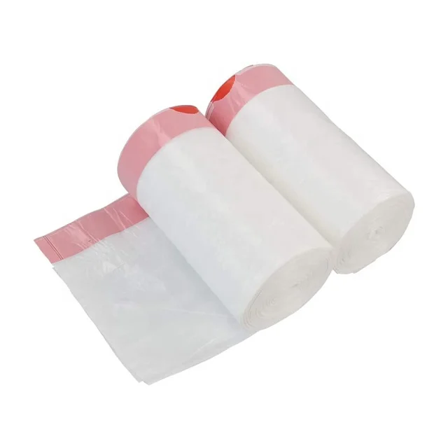 13 Gallons Custom Logo Printing Drawstring Garbage Bag Plastic Trash Bag