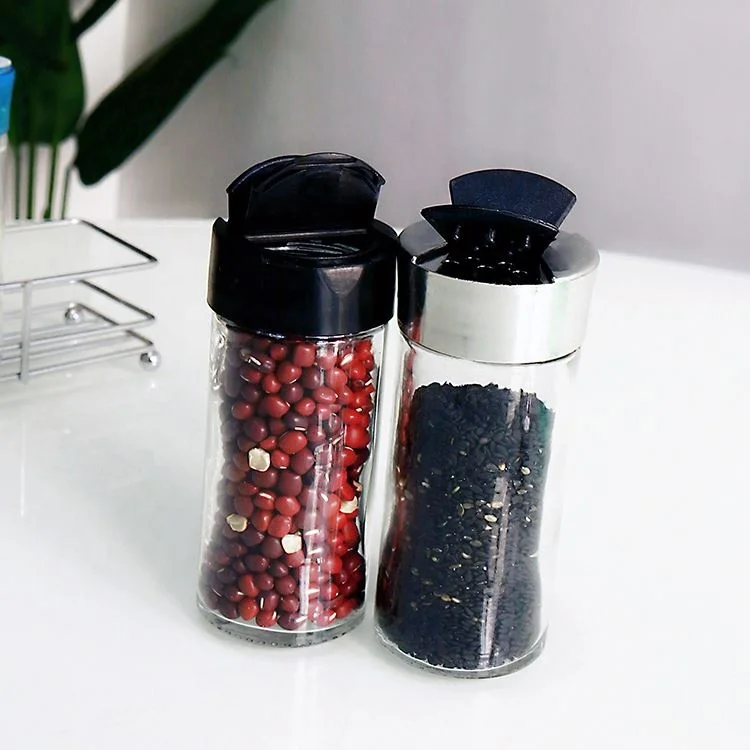 Buy 100ml Glass Spice Jars With Flip Top Cap/shaker Bottle from